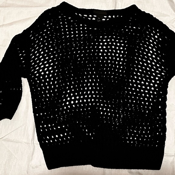 Black Crochet Sweater - Picture 4 of 4
